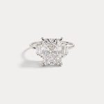 Bella丨3CT Radiant Lab Diamond Engagement Ring In 14K Solid Gold - Rings