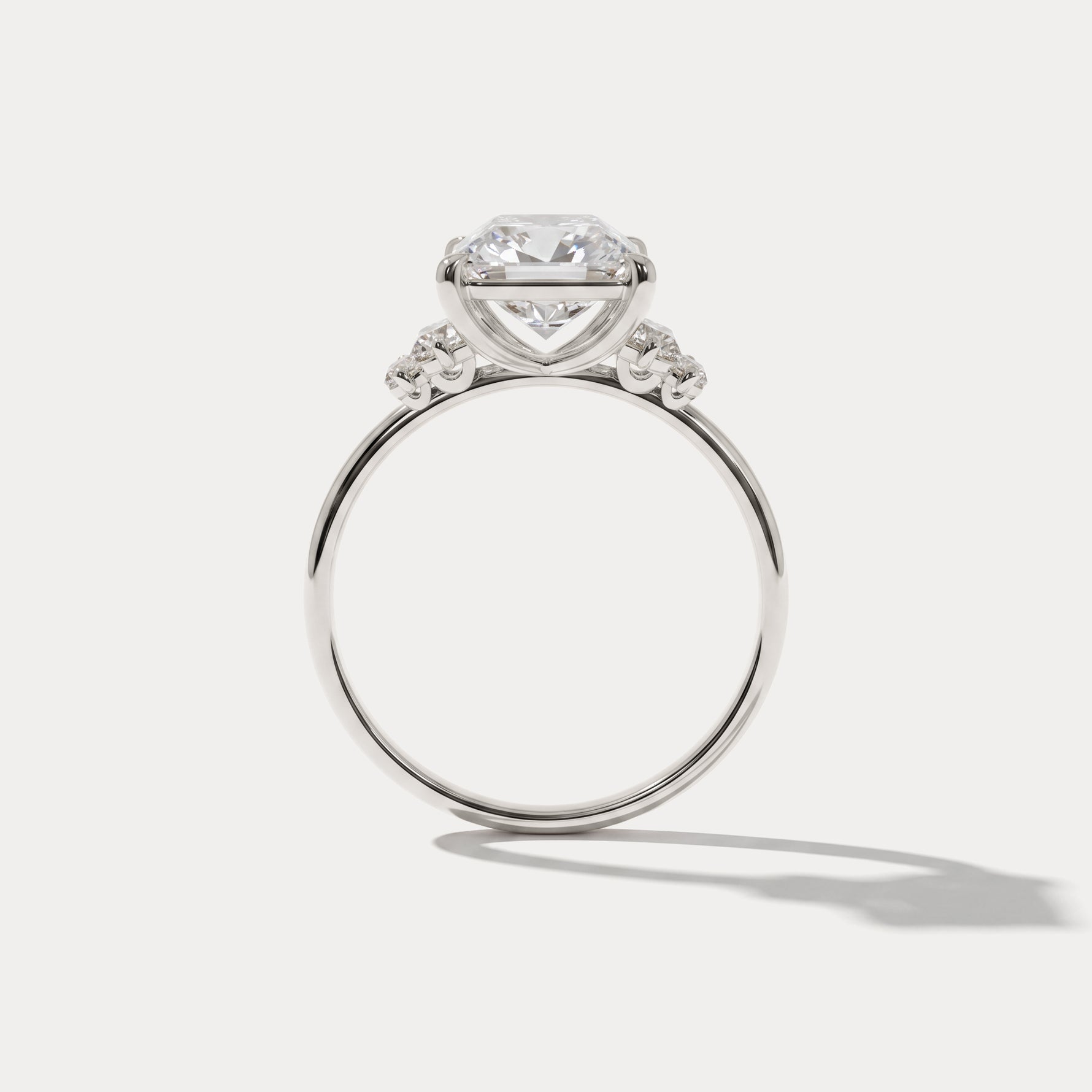 Bella丨3CT Radiant Lab Diamond Engagement Ring In 14K Solid Gold - Rings