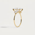 Bella丨3CT Radiant Lab Diamond Engagement Ring In 14K Solid Gold - Rings