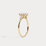 Serene丨1CT Radiant Cut Lab Diamond Side Stone Engagement Ring - Rings
