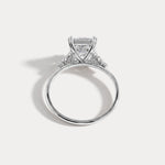 Serene丨3CT Radiant Cut Lab Diamond Side Stone Engagement Ring - Rings