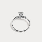 Amira丨1CT Radiant Cut Lab Diamond Twisted Three Stones Engagement Ring - Rings