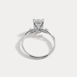 Amira丨2CT Radiant Cut Lab Diamond Twisted Three Stones Engagement Ring - Rings