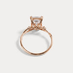 Amira丨3CT Radiant Cut Lab Diamond Twisted Three Stones Engagement Ring - Rings