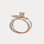 Amelie丨1CT Radiant Cut Lab Diamond Engagement Ring in 14K Solid Gold/Platinum - Rings