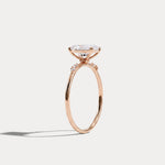 Amelie丨1CT Radiant Cut Lab Diamond Engagement Ring in 14K Solid Gold/Platinum - Rings