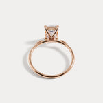 Amelie丨2CT Radiant Cut Lab Diamond Engagement Ring in 14K Solid Gold/Platinum - Rings