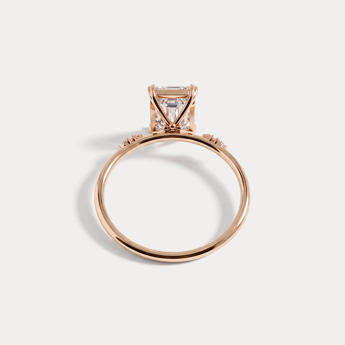 Amelie丨2CT Radiant Cut Lab Diamond Engagement Ring in 14K Solid Gold/Platinum - Rings