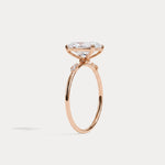 Amelie丨2CT Radiant Cut Lab Diamond Engagement Ring in 14K Solid Gold/Platinum - Rings