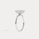 Amelie丨2CT Radiant Cut Lab Diamond Engagement Ring in 14K Solid Gold/Platinum - Rings