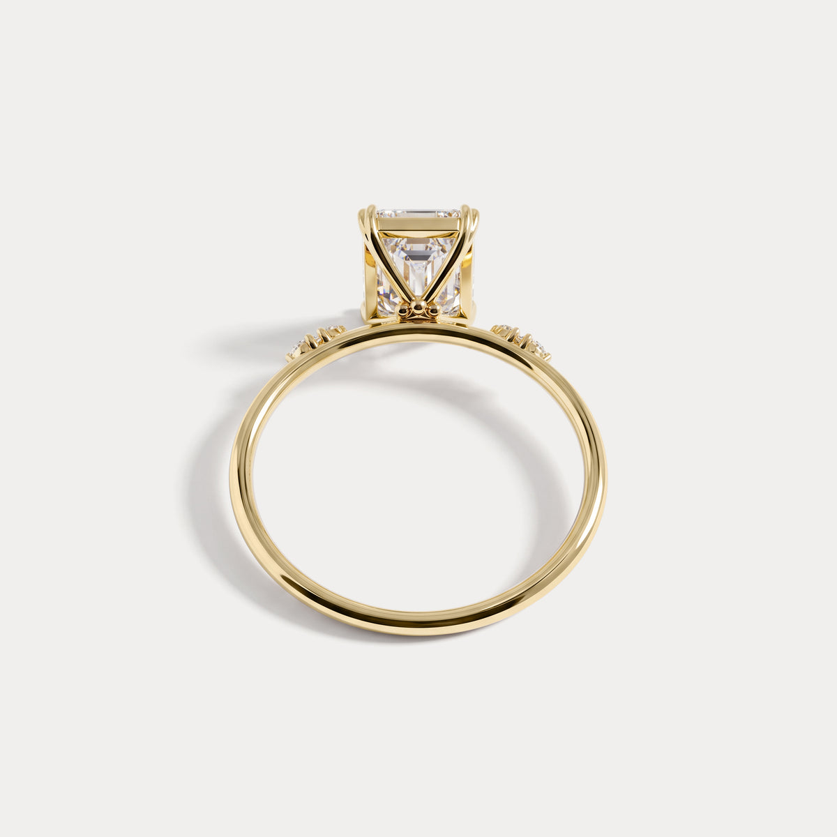 Amelie丨2CT Radiant Cut Lab Diamond Engagement Ring in 14K Solid Gold/Platinum - Rings
