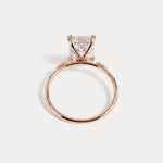 Amelie丨3CT Radiant Cut Lab Diamond Engagement Ring in 14K Solid Gold/Platinum - Rings