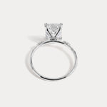 Amelie丨3CT Radiant Cut Lab Diamond Engagement Ring in 14K Solid Gold/Platinum - Rings
