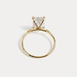 Amelie丨3CT Radiant Cut Lab Diamond Engagement Ring in 14K Solid Gold/Platinum - Rings