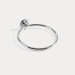 Minimalist Solitaire Bezel Set Round Lab Grown Diamond Ring - Rings