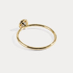 Minimalist Solitaire Bezel Set Round Lab Grown Diamond Ring - Rings