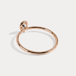 Minimalist Bezel Set Pear Lab Grown Diamond Ring - Rings