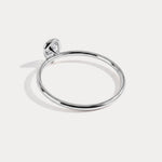 Minimalist Bezel Set Pear Lab Grown Diamond Ring - Rings