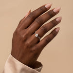 Minimalist Bezel Set Pear Lab Grown Diamond Ring - Rings