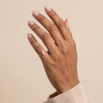 Minimalist Lab Diamond Bezel Solitaire Ring In 14K Solid Gold/Platinum - Rings