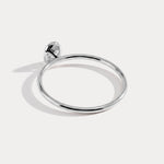 Minimalist Lab Diamond Bezel Solitaire Ring In 14K Solid Gold/Platinum - Rings