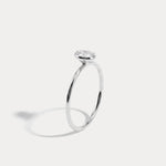 Minimalist Lab Diamond Bezel Solitaire Ring In 14K Solid Gold/Platinum - Rings