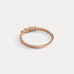 Baguette And Round Lab Diamond Half Eternity Band - Rings