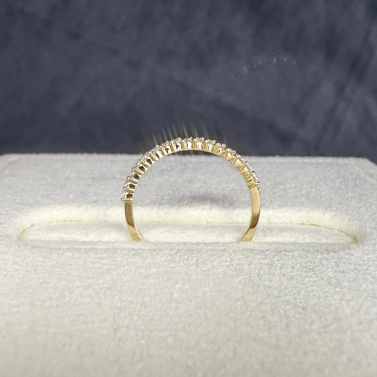 0.26CTW Half Eternity Stackable Ring - Rings