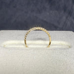 0.26CTW Half Eternity Stackable Ring - Rings