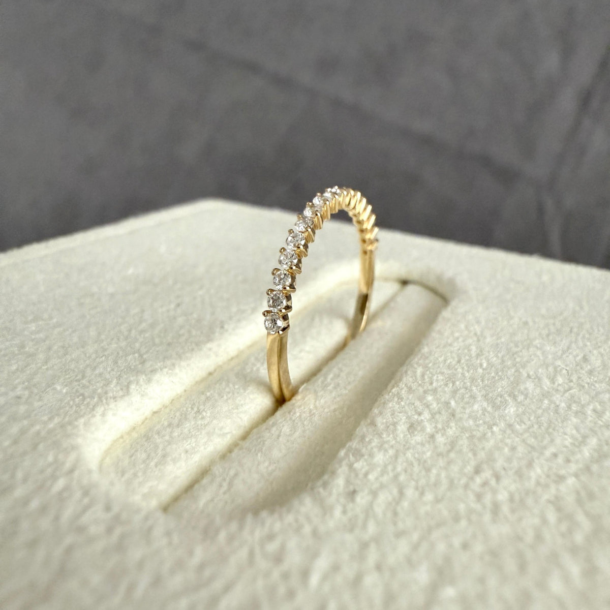 0.26CTW Half Eternity Stackable Ring - Rings