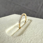 0.26CTW Half Eternity Stackable Ring - Rings