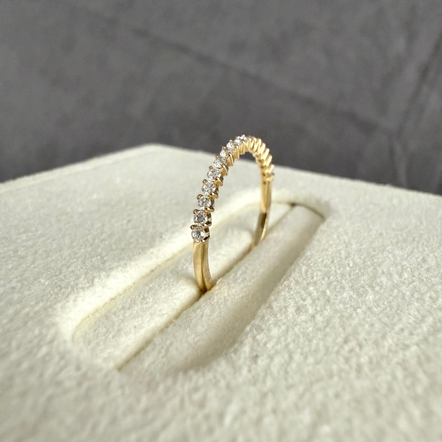 0.26CTW Half Eternity Stackable Ring - Rings