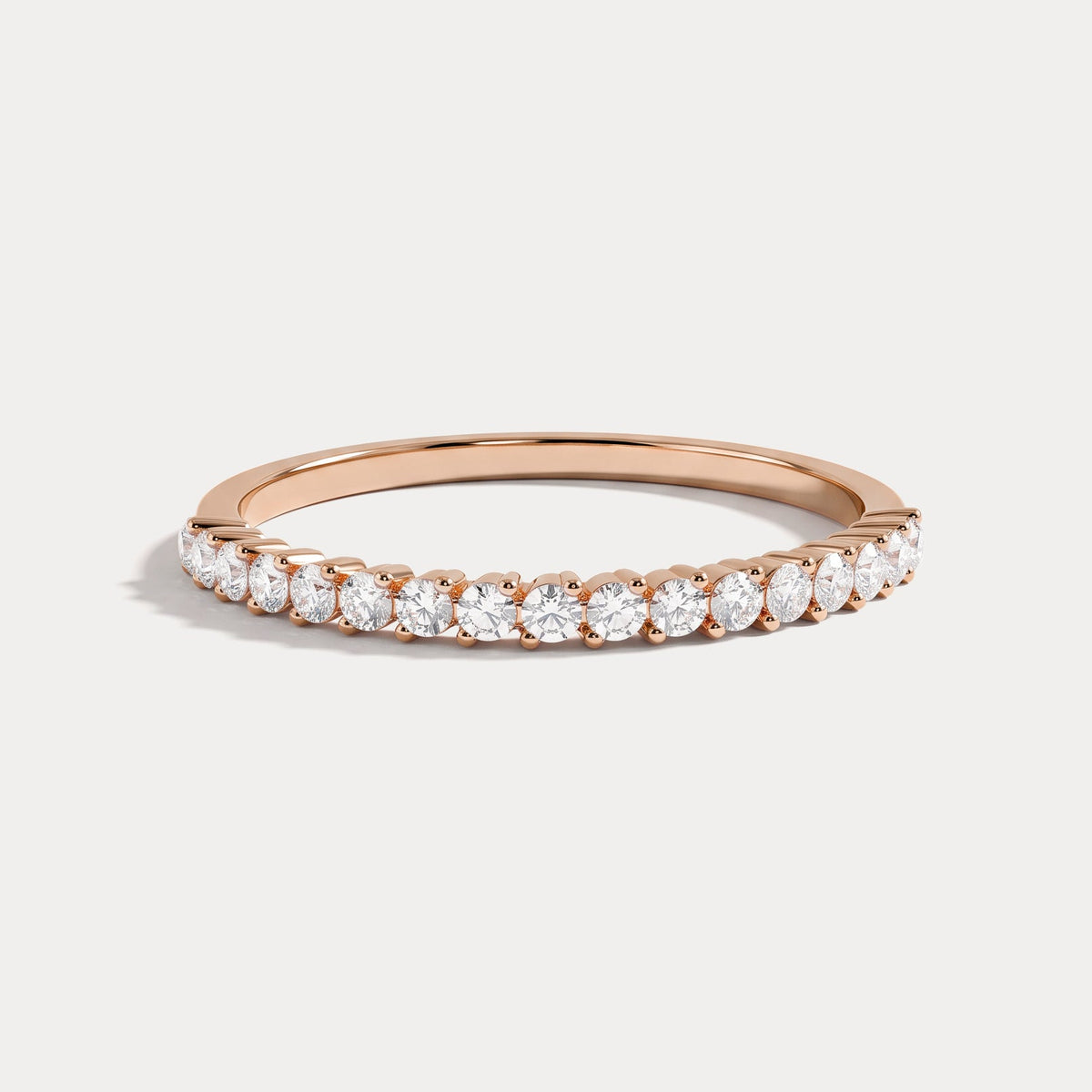 0.26CTW Half Eternity Stackable Ring - Rings