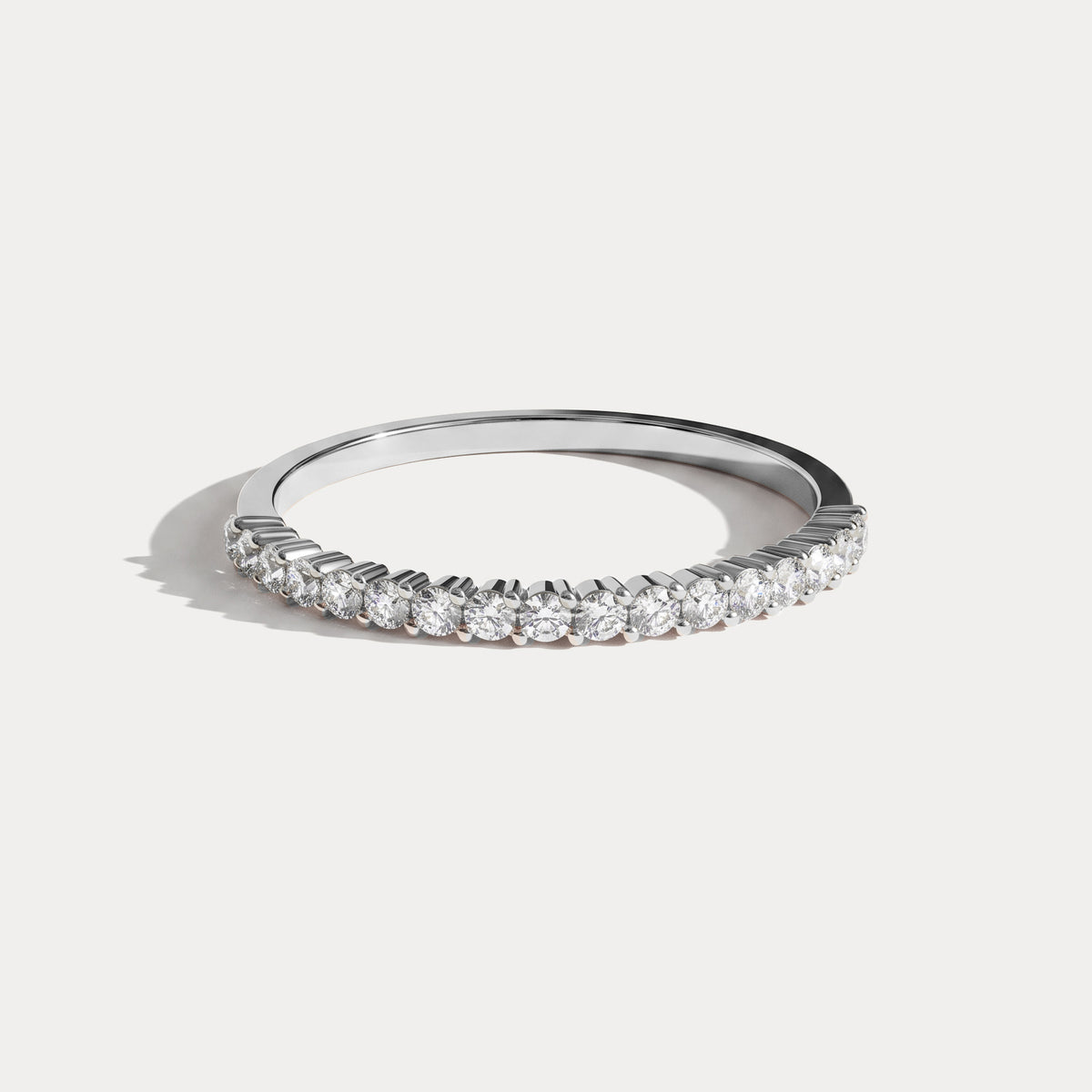 0.26CTW Half Eternity Stackable Ring - Rings