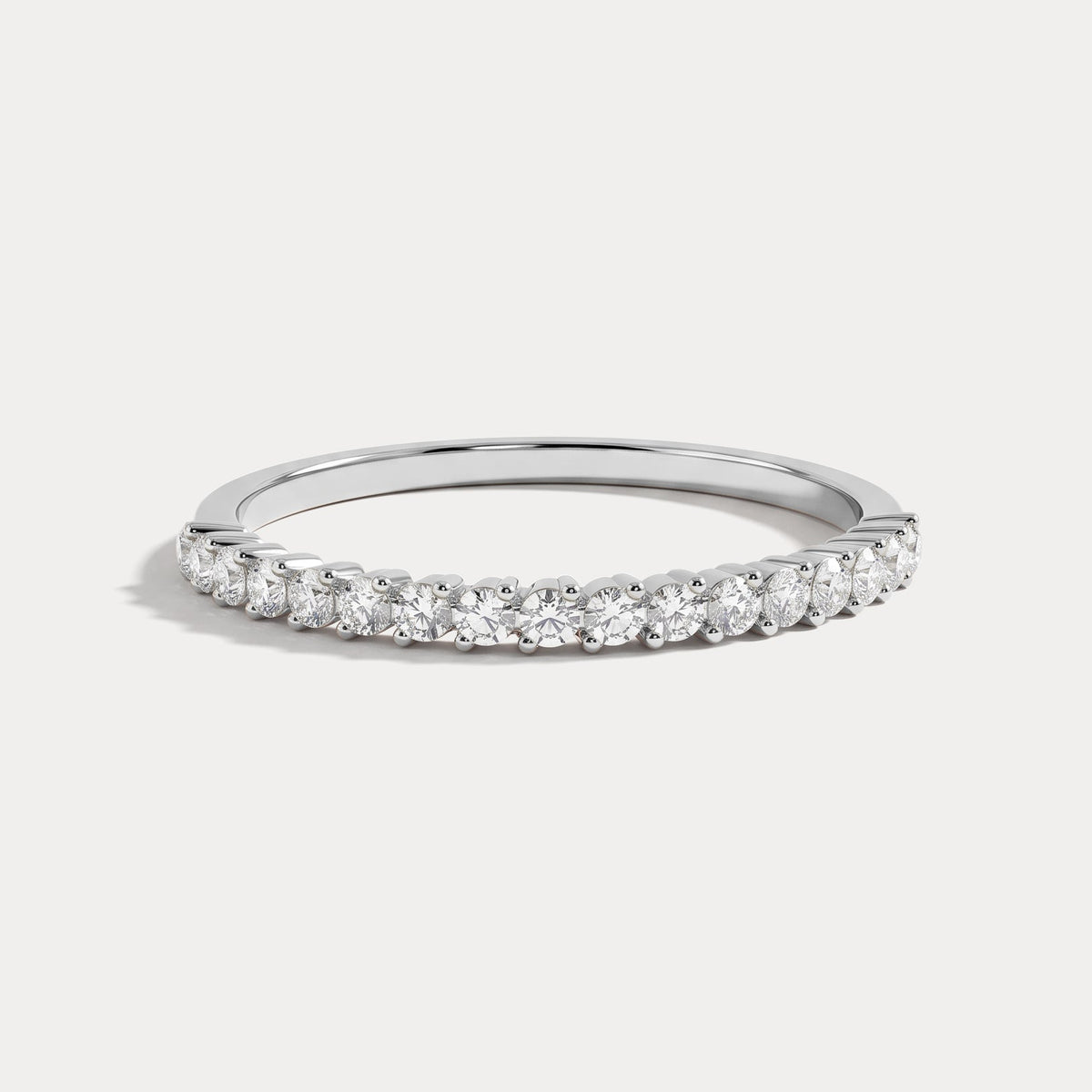 0.26CTW Half Eternity Stackable Ring - Rings