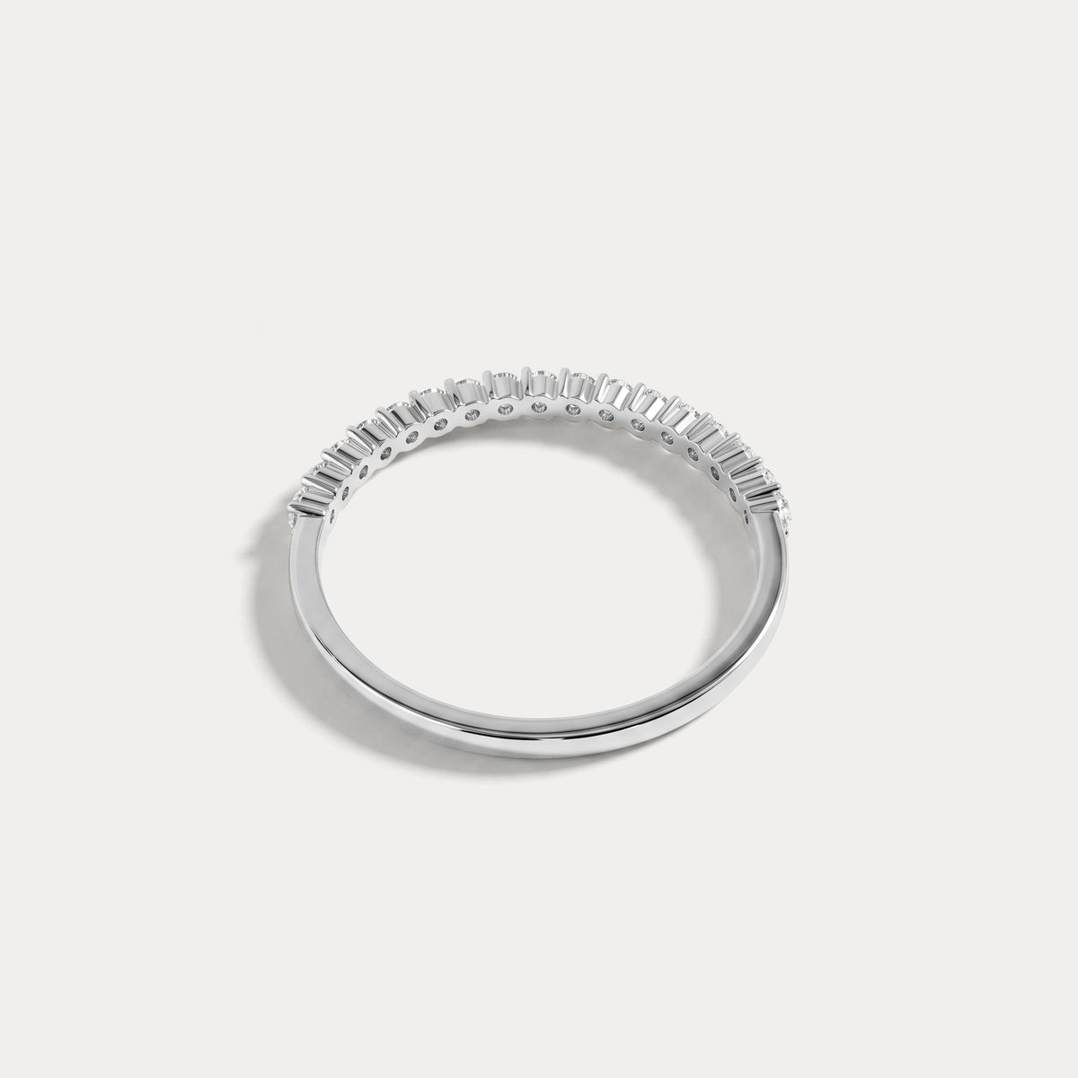 0.26CTW Half Eternity Stackable Ring - Rings