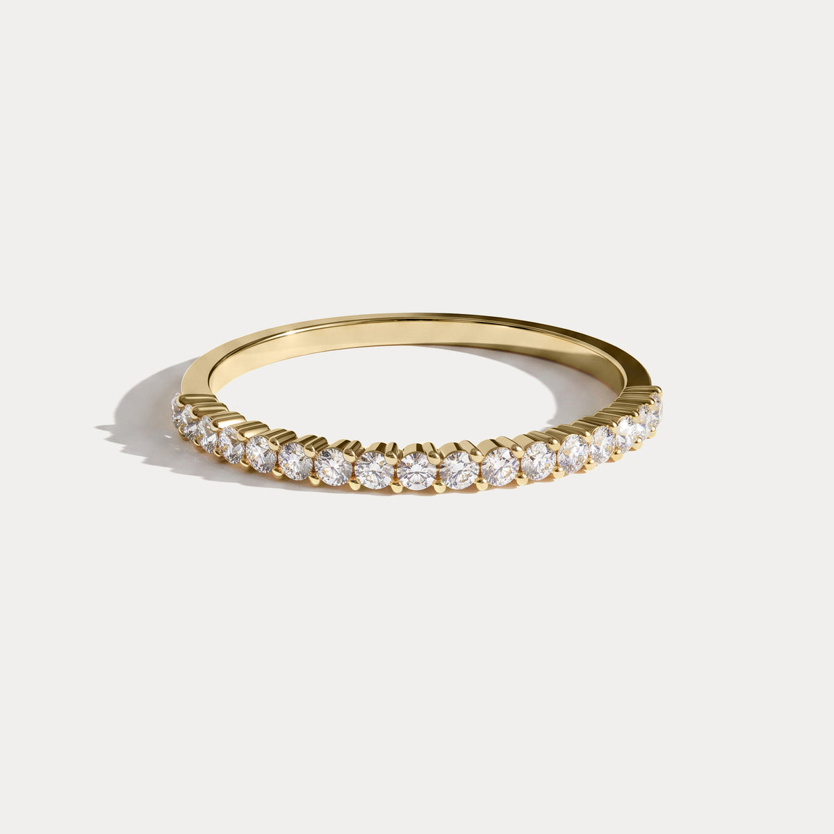 0.26CTW Half Eternity Stackable Ring - Rings
