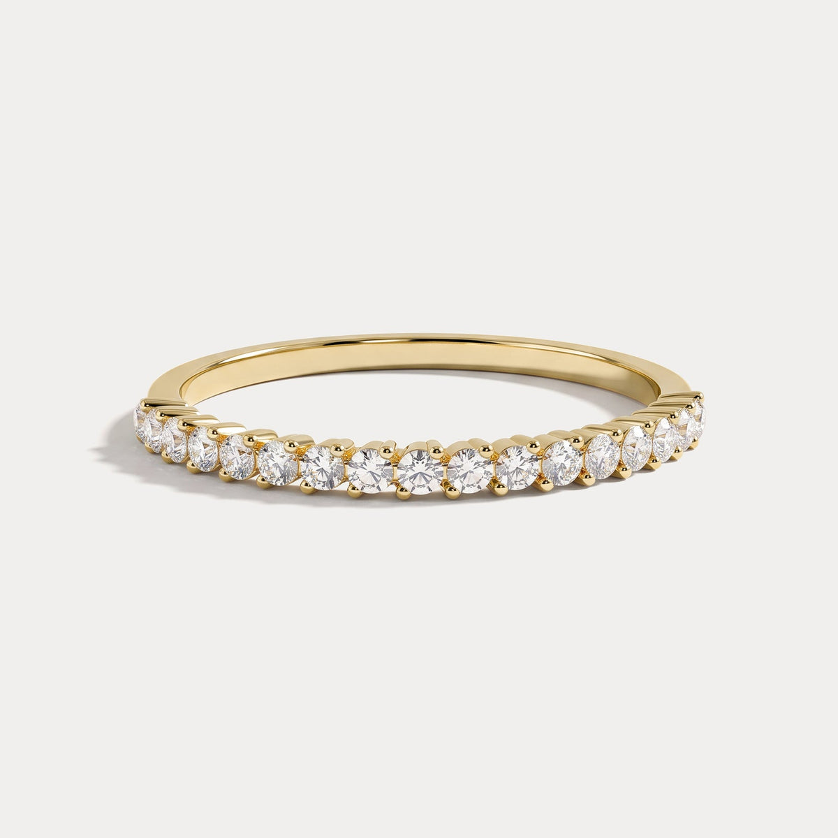 0.26CTW Half Eternity Stackable Ring - Rings