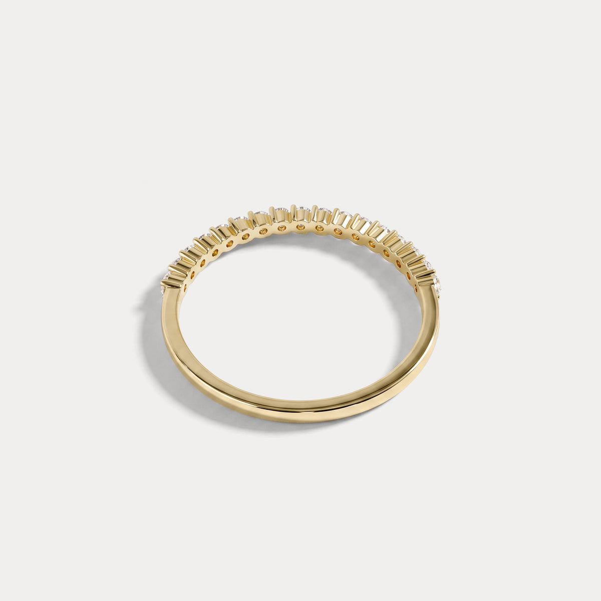 0.26CTW Half Eternity Stackable Ring - Rings