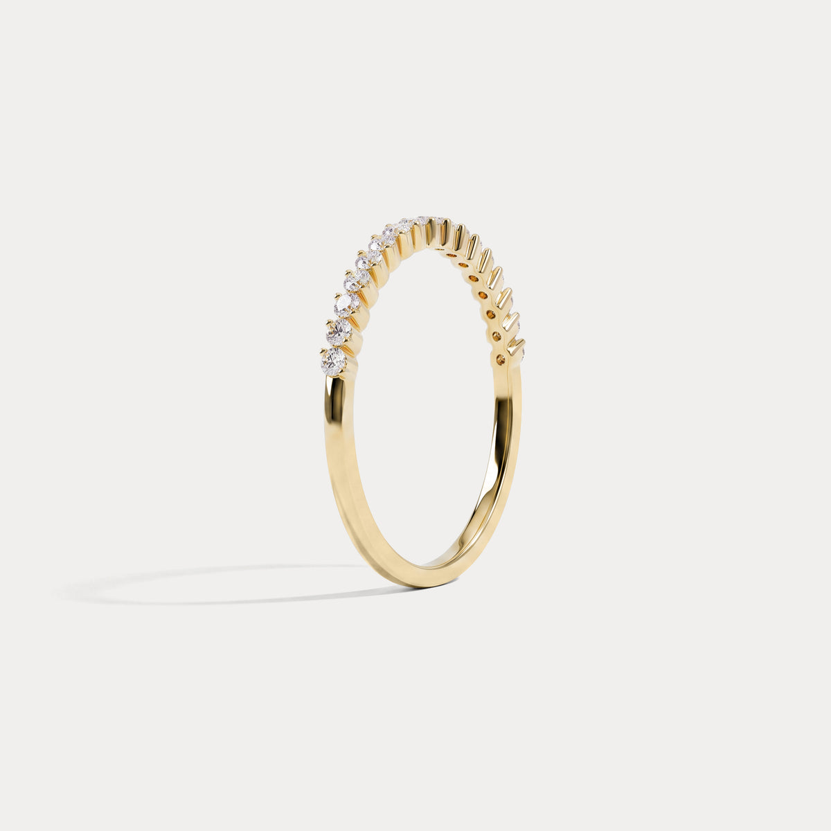 0.26CTW Half Eternity Stackable Ring - Rings