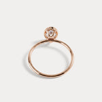 Sophia丨1CT Oval Cut Lab-Grown Diamond Bezel Engagement Ring in 14K Gold/Platinum - Rings