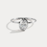 Sophia丨1CT Oval Cut Lab-Grown Diamond Bezel Engagement Ring in 14K Gold/Platinum - Rings