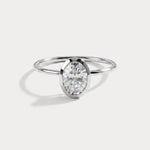 Sophia丨1CT Oval Cut Lab-Grown Diamond Bezel Engagement Ring in 14K Gold/Platinum - Rings