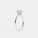Sophia丨1CT Oval Cut Lab-Grown Diamond Bezel Engagement Ring in 14K Gold/Platinum - Rings
