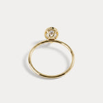 Sophia丨1CT Oval Cut Lab-Grown Diamond Bezel Engagement Ring in 14K Gold/Platinum - Rings