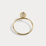 Sophia丨1CT Oval Cut Lab-Grown Diamond Bezel Engagement Ring in 14K Gold/Platinum - Rings