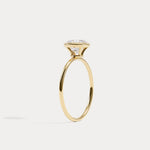 Sophia丨1CT Oval Cut Lab-Grown Diamond Bezel Engagement Ring in 14K Gold/Platinum - Rings