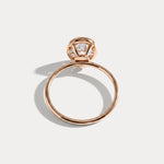 Sophia丨2CT Oval Cut Lab-Grown Diamond Bezel Engagement Ring in 14K Gold/Platinum - Rings