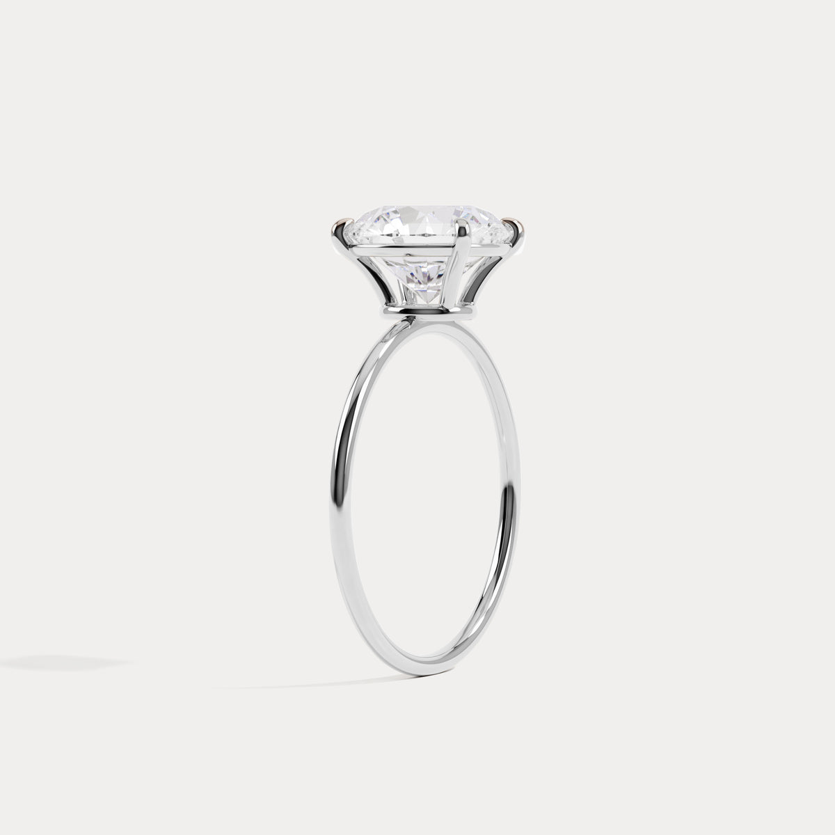 Sophia丨2CT Oval Cut Lab-Grown Diamond Bezel Engagement Ring in 14K Gold/Platinum - Rings