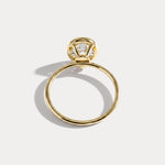 Sophia丨2CT Oval Cut Lab-Grown Diamond Bezel Engagement Ring in 14K Gold/Platinum - Rings